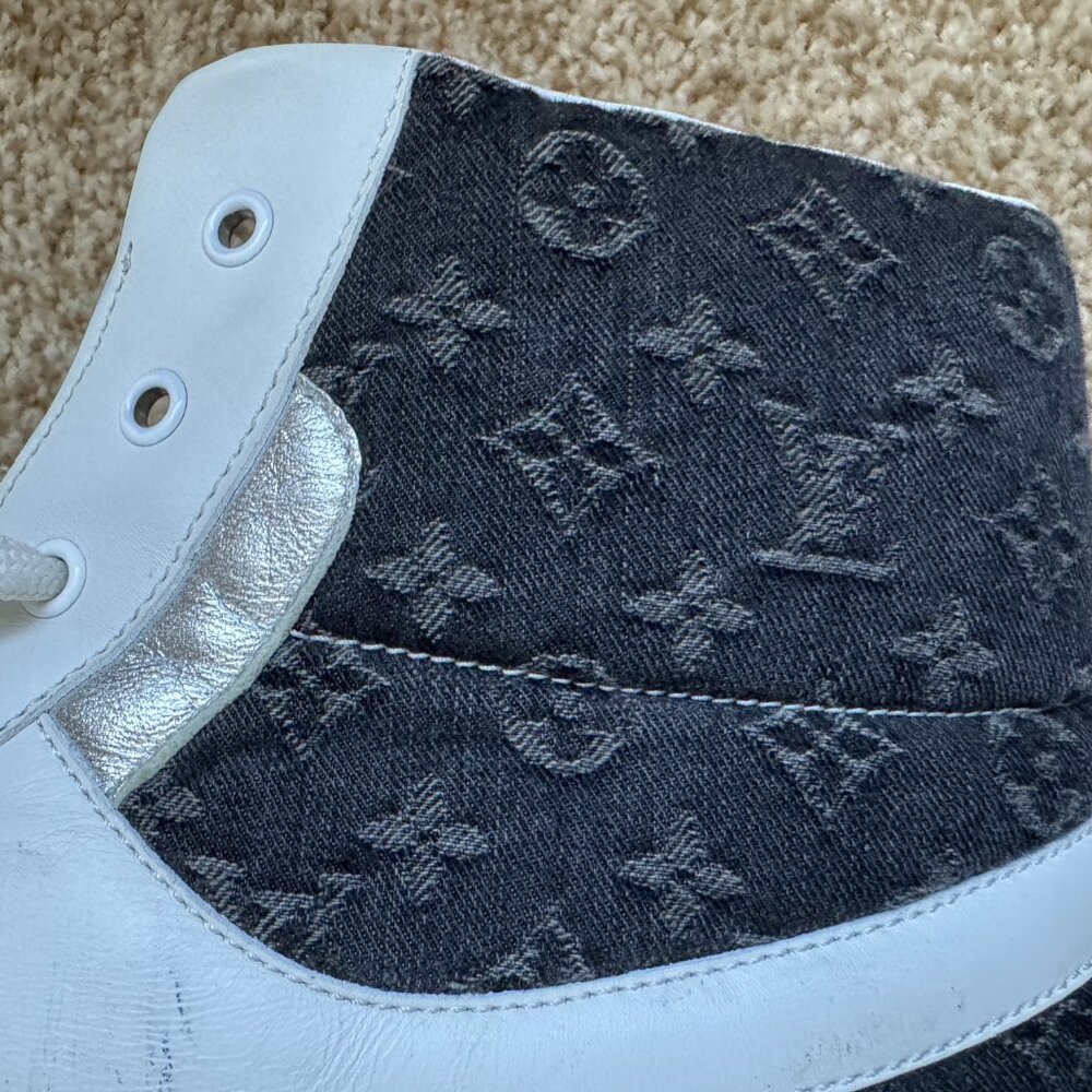 RARE Louis Vuitton Denim/Silver Skate Shoe Size 45 - Fits like US 12 - Picture 9 of 16